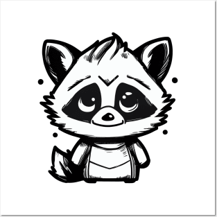 Friendly raccoon Posters and Art